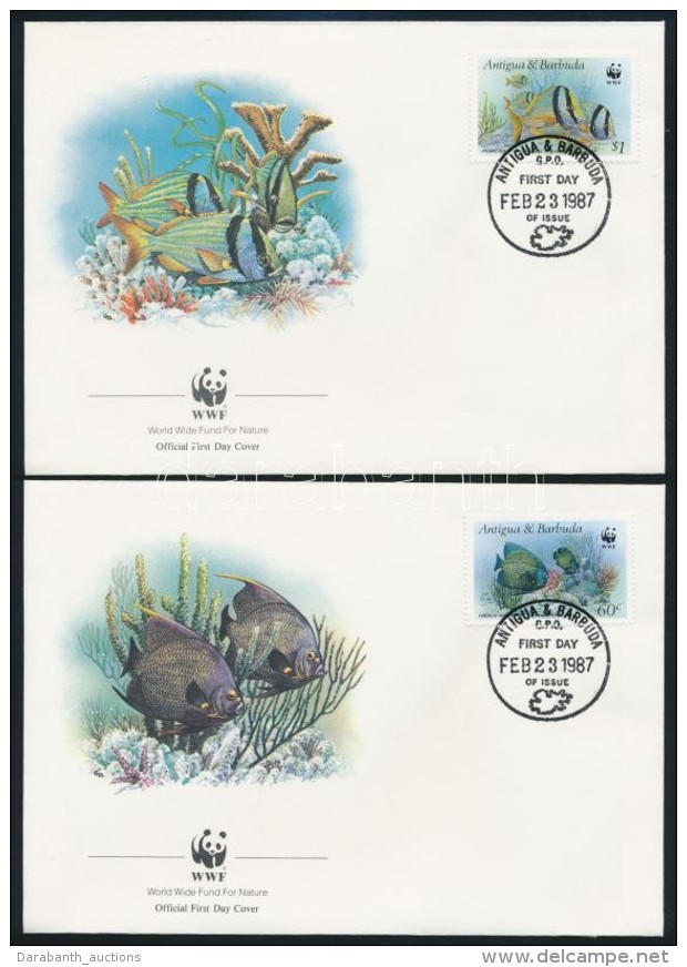 1987 WWF: Halak Sor Mi 1010-1013 4 Db FDC-n - Autres & Non Classés