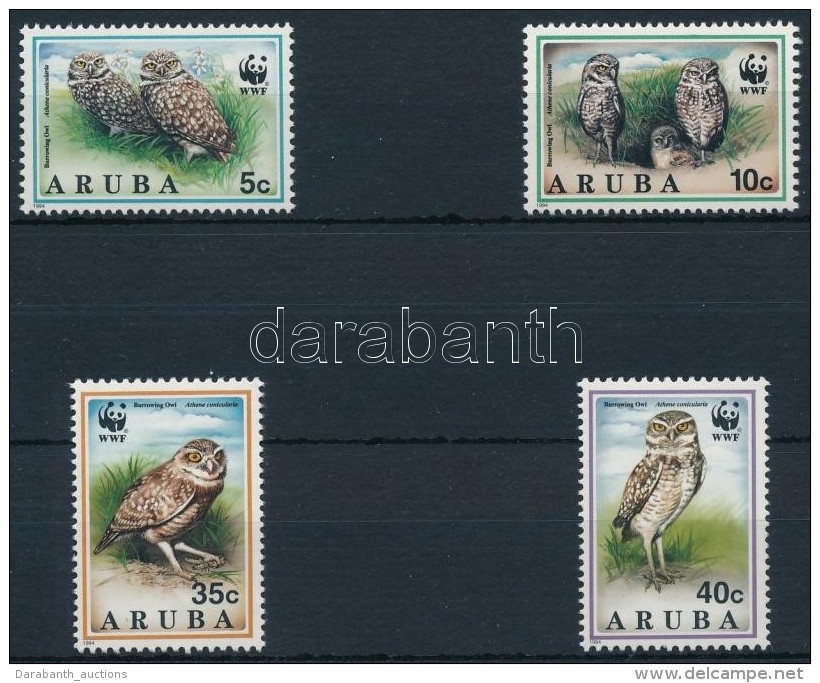 ** 1994 WWF Bagoly Sor + 4 FDC + 4 CM Mi 134-137 - Autres & Non Classés