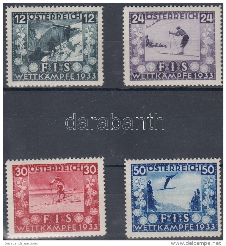 ** 1933 FIS VB Mi 551-554 (Mi EUR 650.-) - Autres & Non Classés