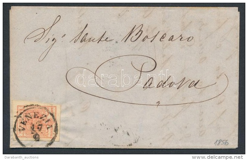 1856 15c Lev&eacute;len / On Cover 'VENEZIA' - 'PADOVA' - Autres & Non Classés