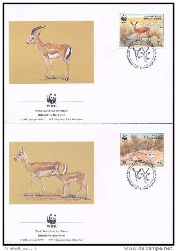 1993 WWF; Gazell&aacute;k 4 FDC Mi 511-514 - Autres & Non Classés