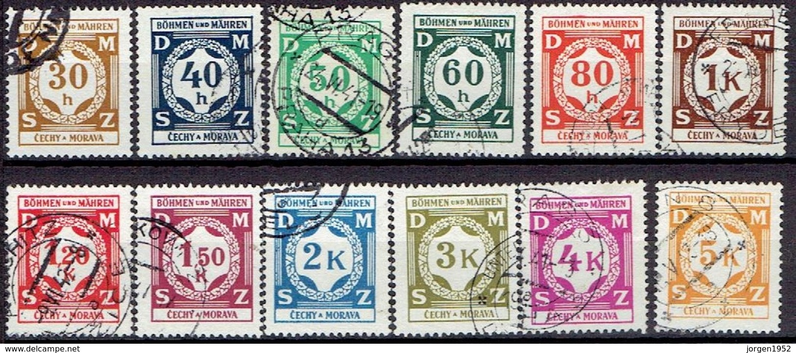 BOHEMIA & MORAVIA # POSTAGE DUE  FROM 1941 - Ungebraucht