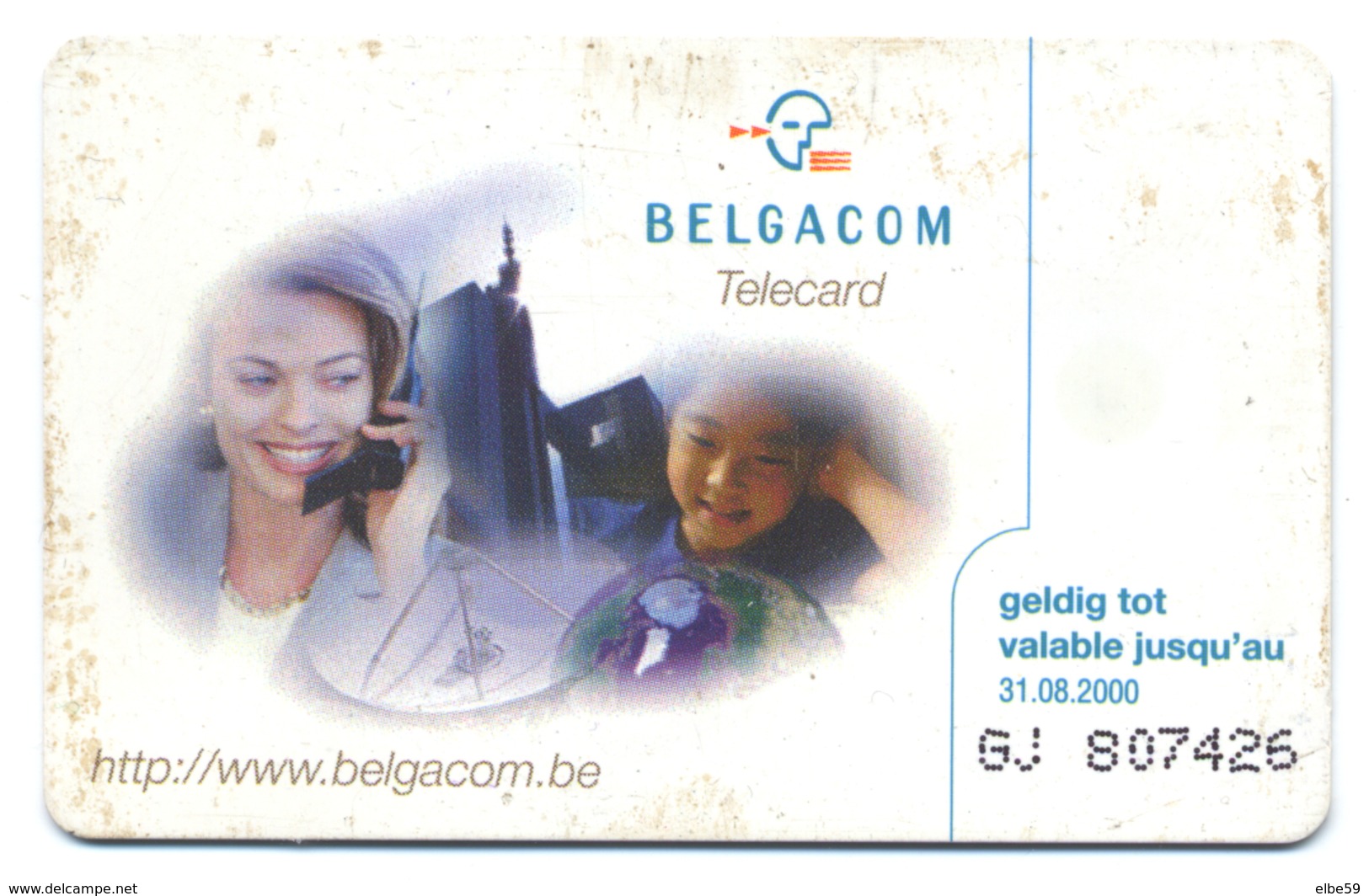 Belgique, Belgacom, Telecard 200, Thème, Sport, Windsurf - Deportes