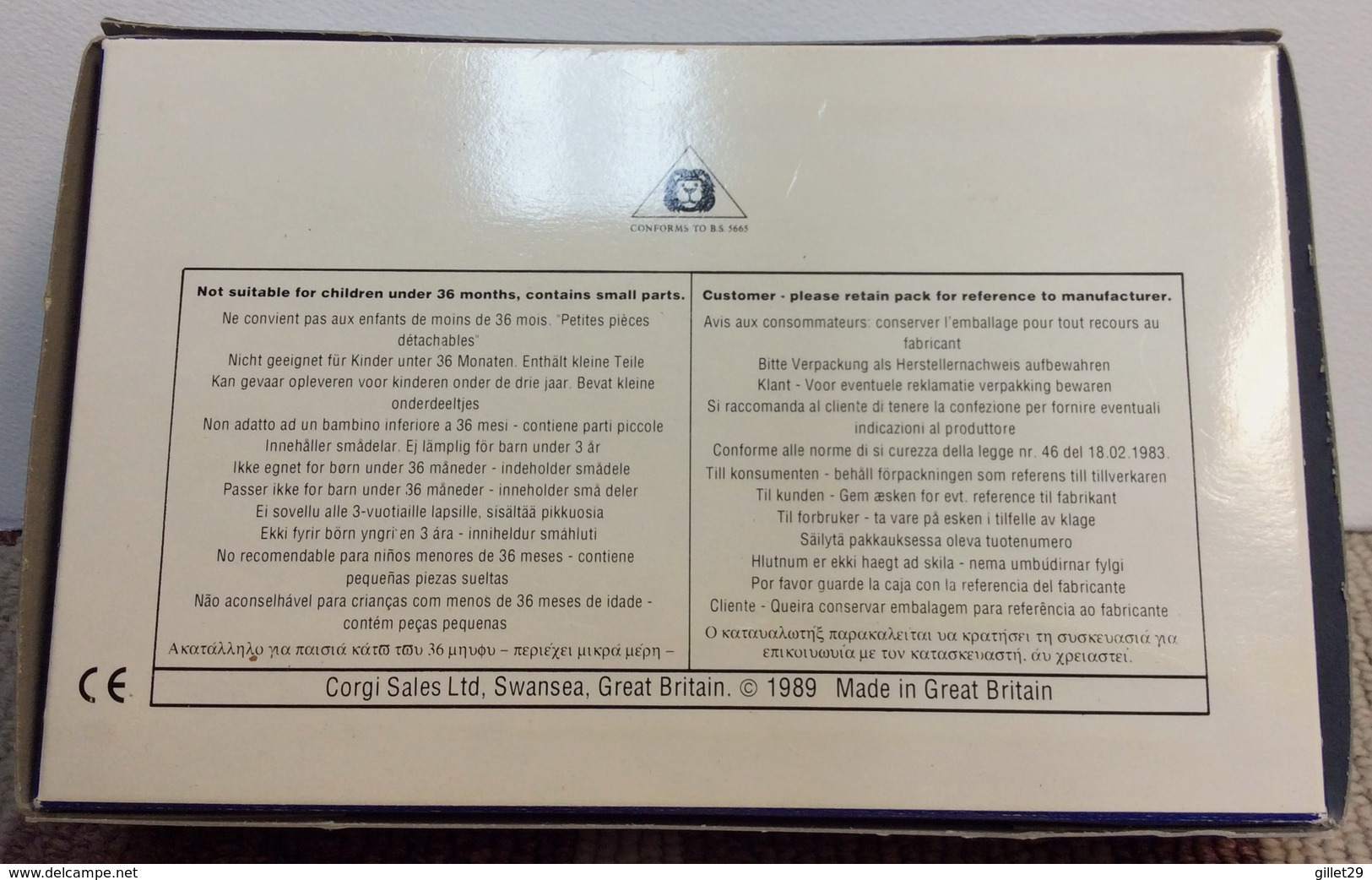 CORGI, MORRIS MINOR VANS D13/1- AVEC LA BOITE & CERTIFICAT - 1989 - - Autocarri, Autobus E Costruzione