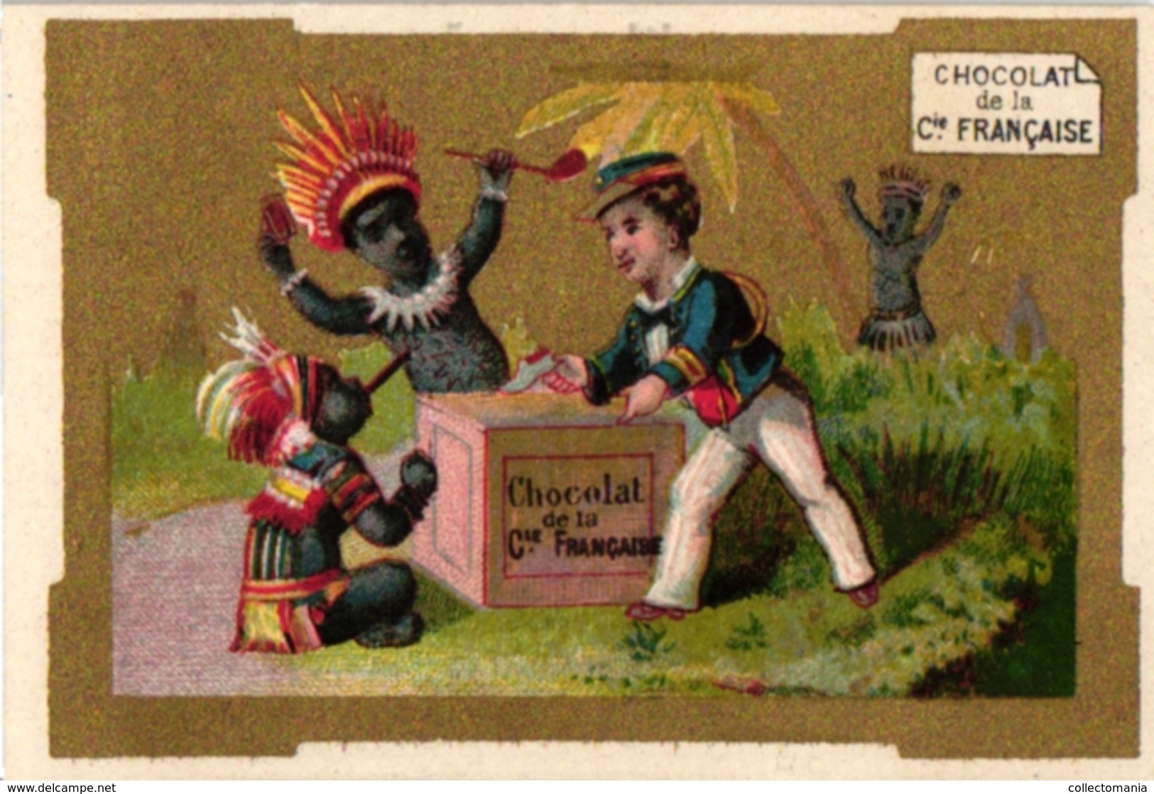 6 Cards Chocolat De La Cie Française Impr. Printer Mertens Butler Indians Pipe Bride Litho - Autres & Non Classés