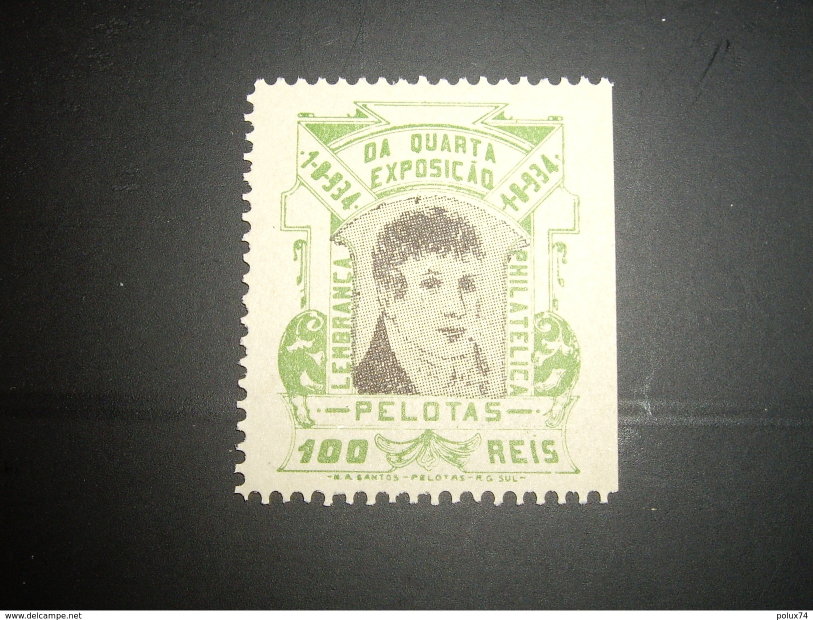 PORTUGAL  BRESIL EXPOSITION PHILATELIQUE  1934  -SG    100 Reis - Unused Stamps