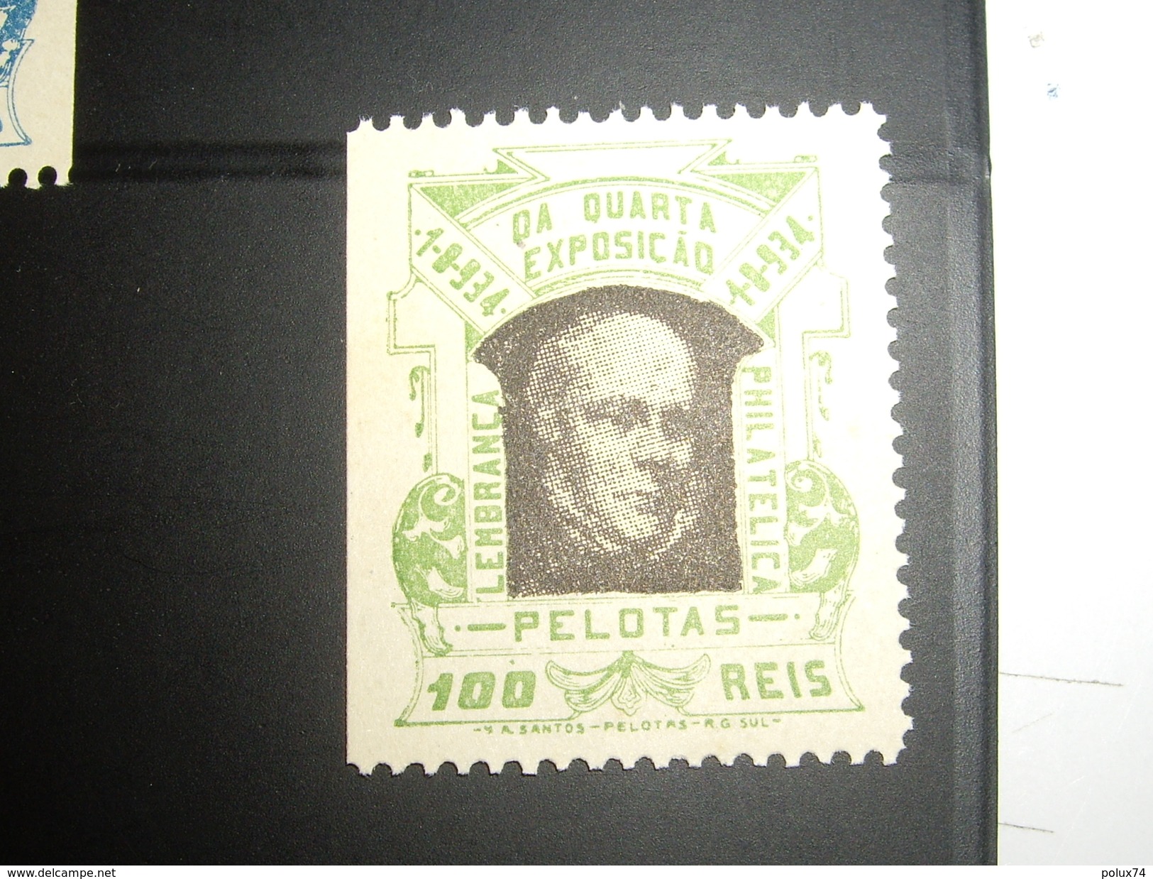 PORTUGAL  BRESIL EXPOSITION PHILATELIQUE  1934  -SG    100 Reis - Neufs