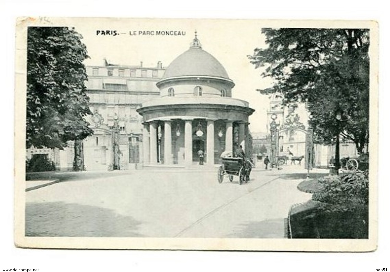 C 26   PARIS LE PARC MONCEAU - Parks, Gardens