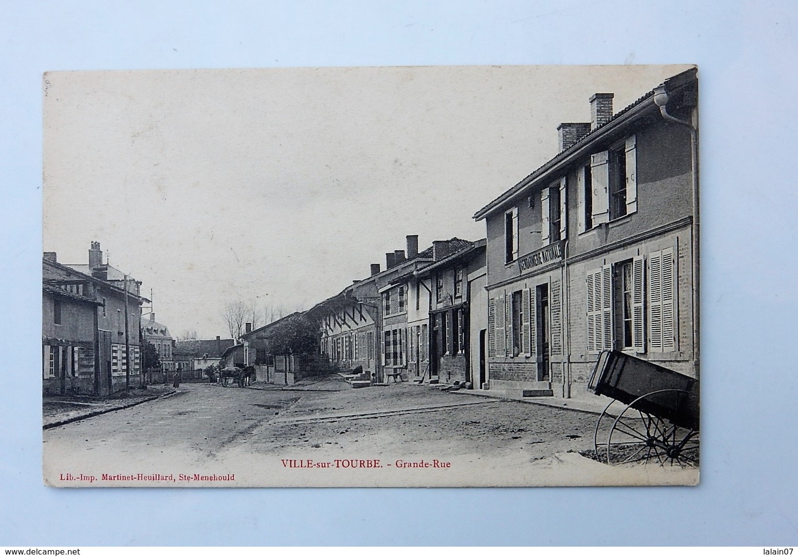 51 VILLE SUR TOURBE : Grande Rue, Gendarmerie Nationale, En 1911 - Ville-sur-Tourbe