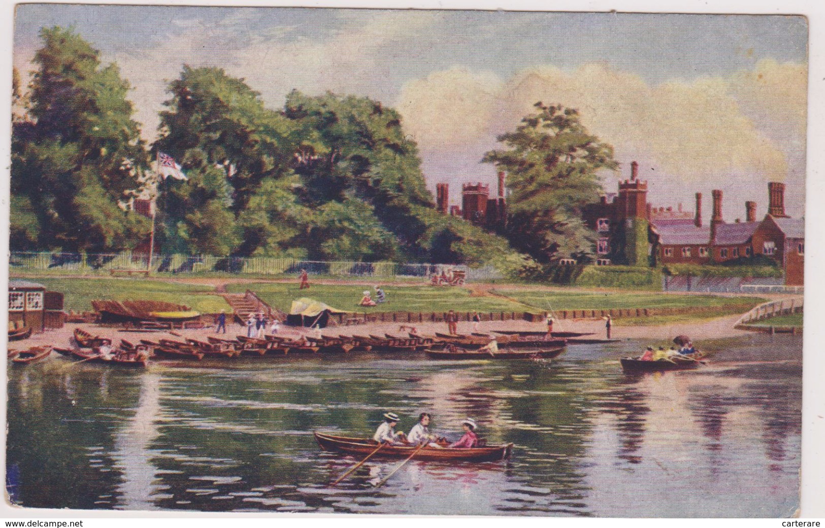 ROYAUME UNI,UNITED KINGDOM,angleterre,england,CARTE ANCIENNE,grand Londres,richmond Upon Thames,tamise,HAMPTON COURT - Sonstige & Ohne Zuordnung