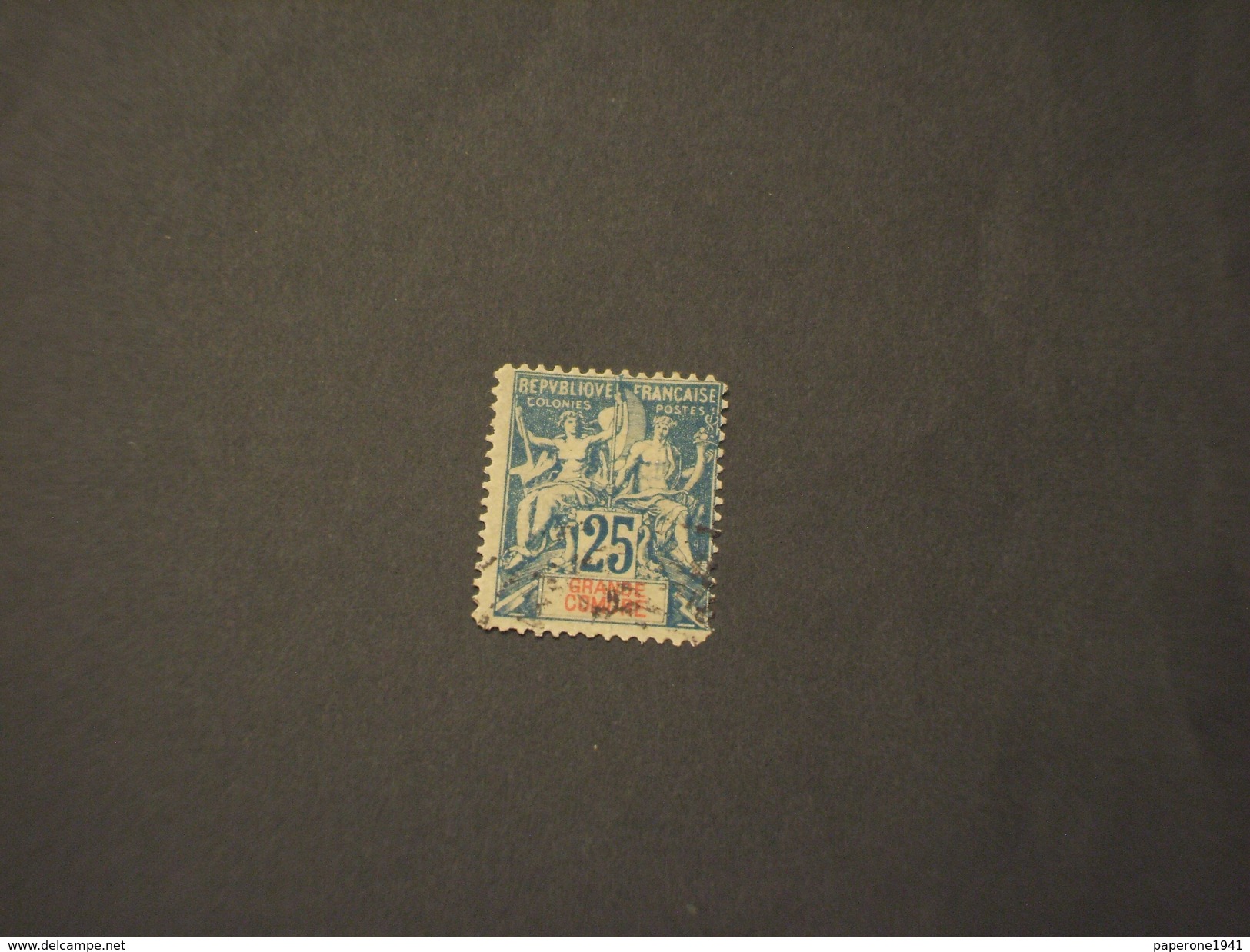 GRANDE COMORE - 1900/7 ALLEGORIA  25 C. - TIMBRATO/USED - Used Stamps