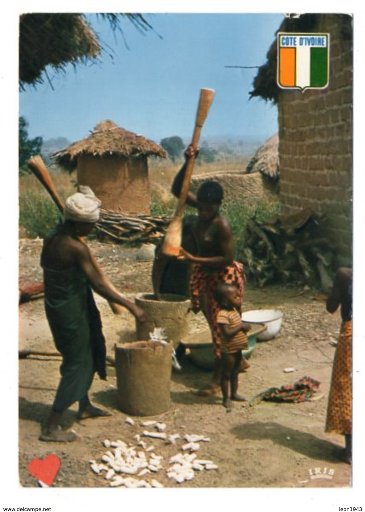 12248-LE-COTE D'IVOIRE-Pileuses,région De Korhogo------------animée-femme Dénudée - Côte-d'Ivoire