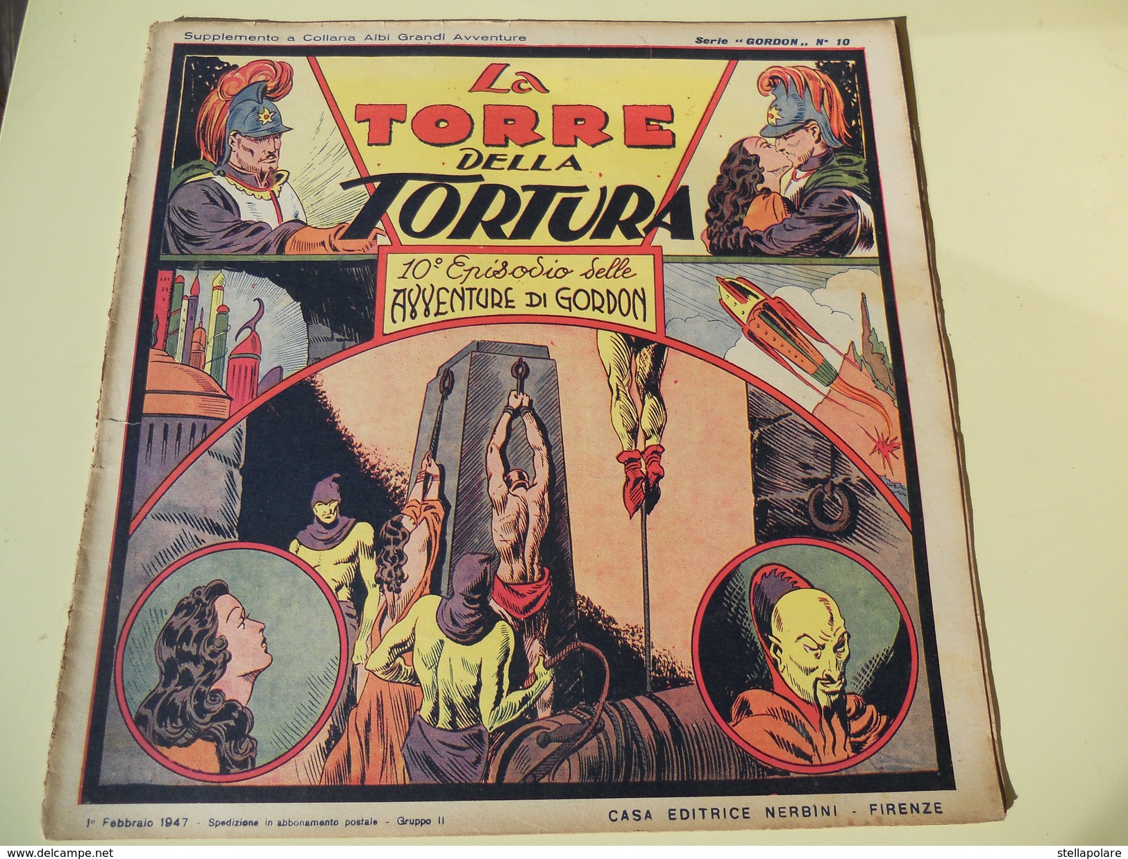 NERBINI - GRANDI AVVENTURE - SERIE GORDON N.10 - LA TORRE DELLA TORTURA - 1947 - Comics 1930-50