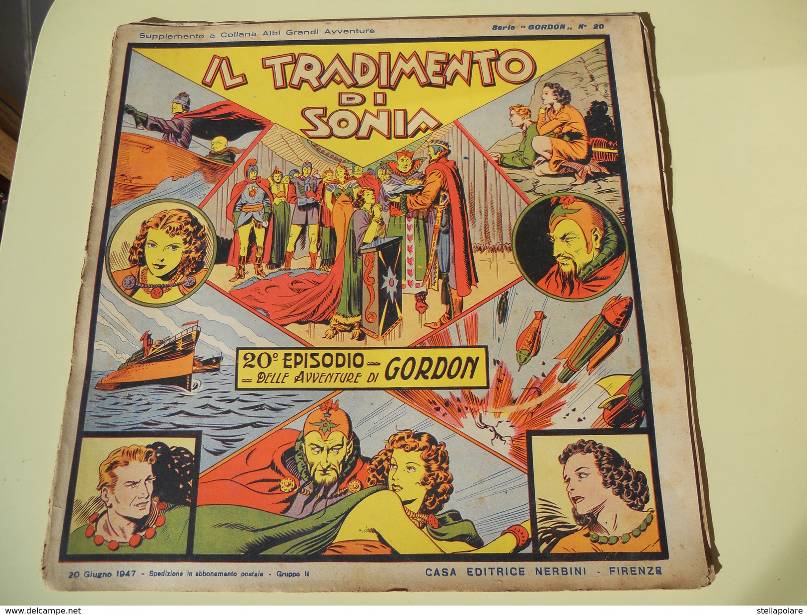 NERBINI - GRANDI AVVENTURE - SERIE GORDON N. 20 - IL TRADIMENTO DI SONIA - 1947 - Classiques 1930/50