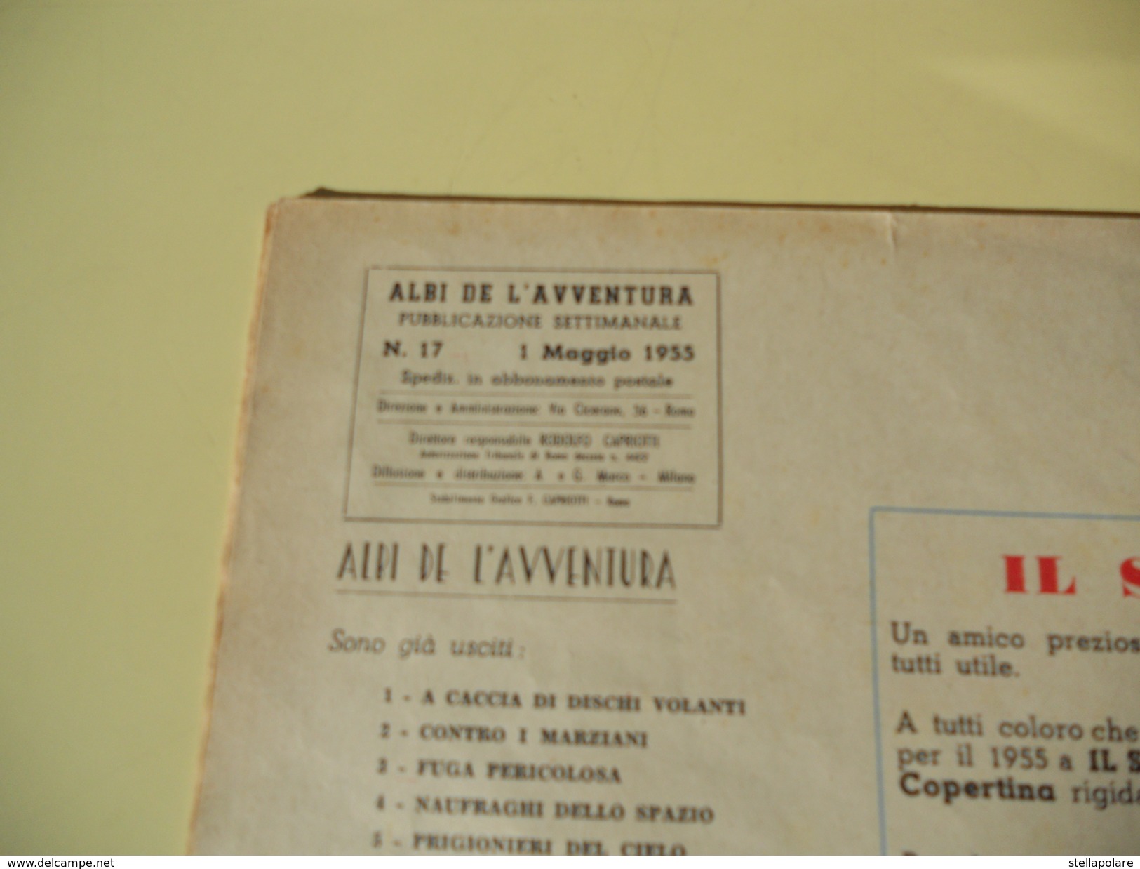 CAPRIOTTI - ALBI DE L'AVVENTURA - RAFF VENTURA N. 17 - LA VETTA DEL SOLE -1955 - Comics 1930-50