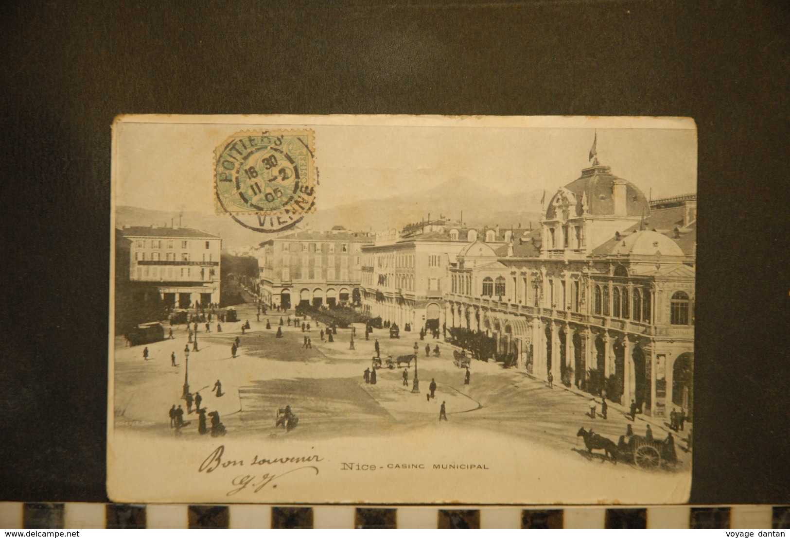 Cp, 06, NICE, Le Casino Municipal , Animée - Plazas