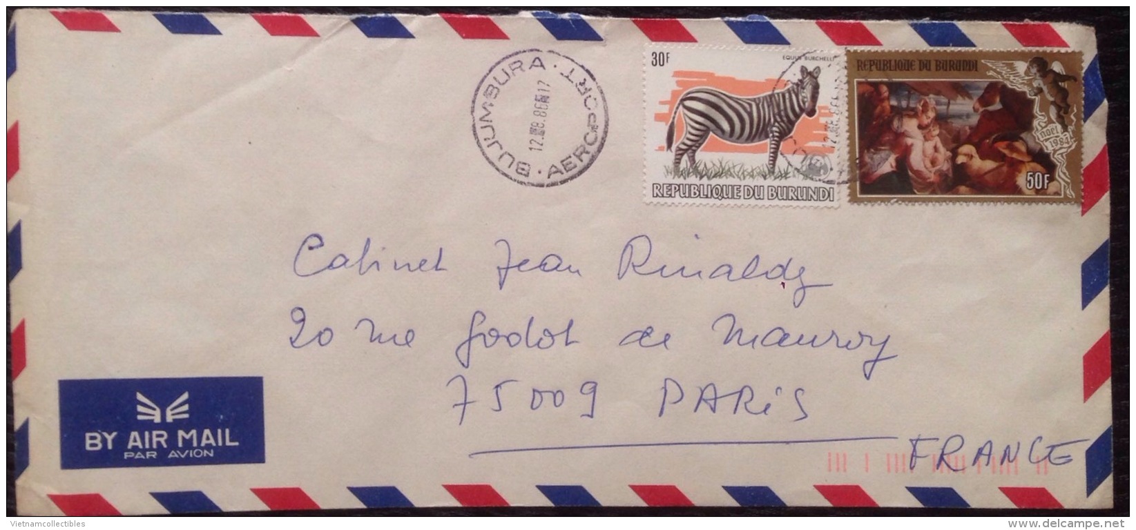 Burundi Cover 1986 With A WWF W.W.F. Horse Stamp - Lettres & Documents