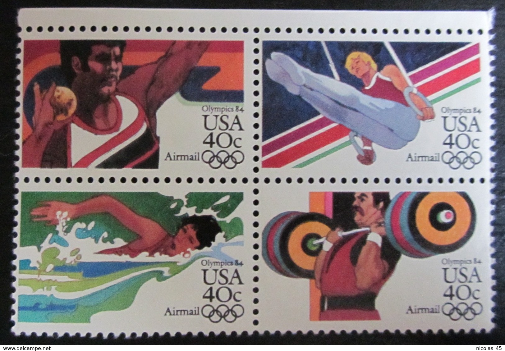 Etats-Unis - Timbres Neufs ** - Jeux Olympiques - Bloc De 4 - Neufs