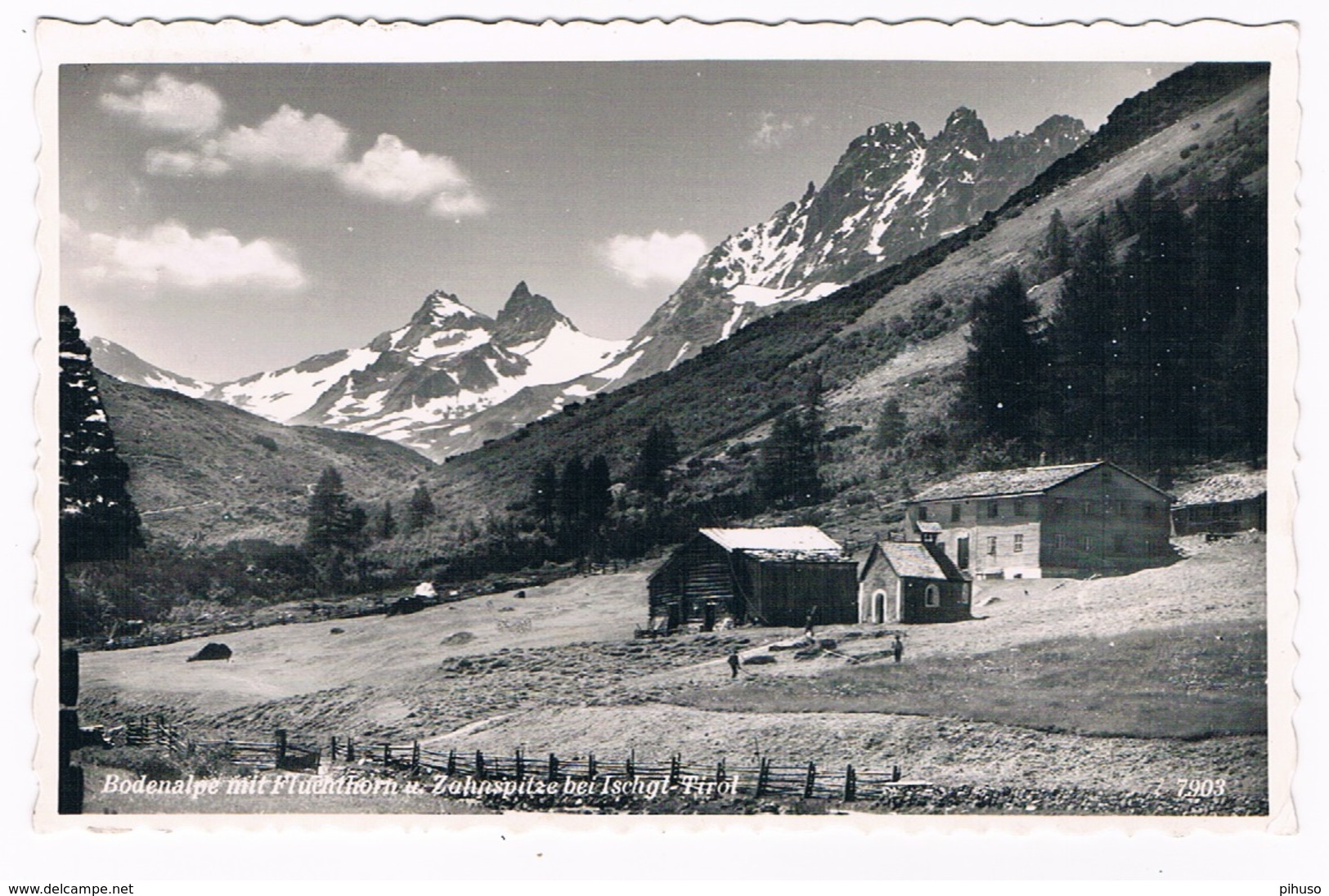 Ö-3082     ISCHGL : Bodenalpe Mit Fluchthorn U. Zahnspitze - Landeck