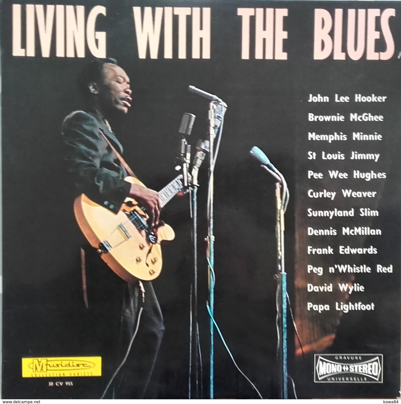 LP 33 RPM (12")  Various Artists  "  Living With The Blues  " - Blues