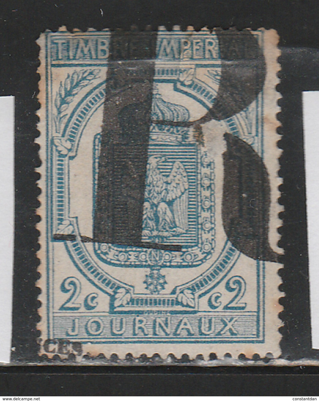 FRANCE N° 8 2 C BLEU TIMBRE POUR JOURNAUX OBL - Newspapers