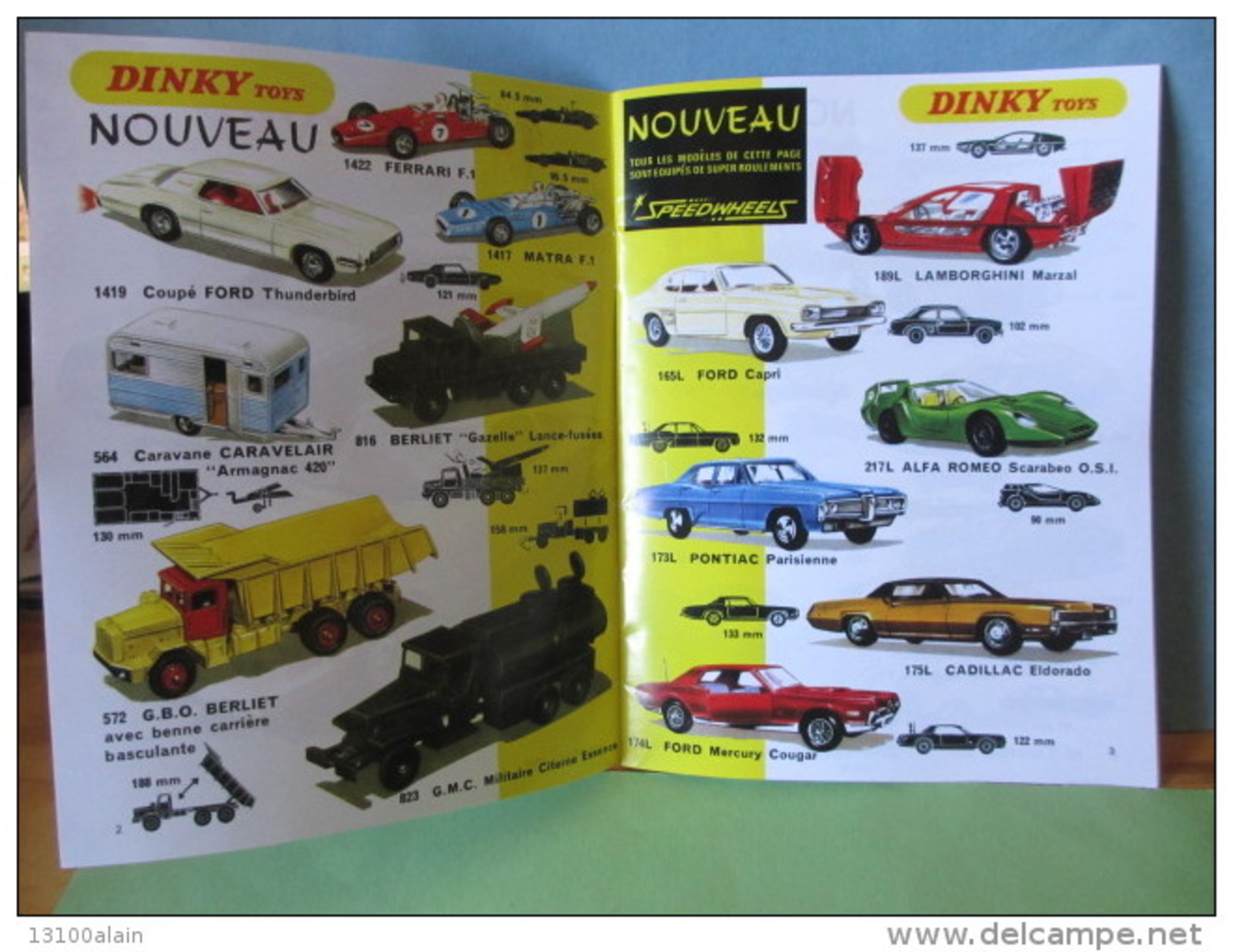 Modèles Réduits Voitures DINKY TOYS Ré-édition Du Catalogue 1969 (24 Pages) Par Ed. Atlas Collections Voiture - Dinky