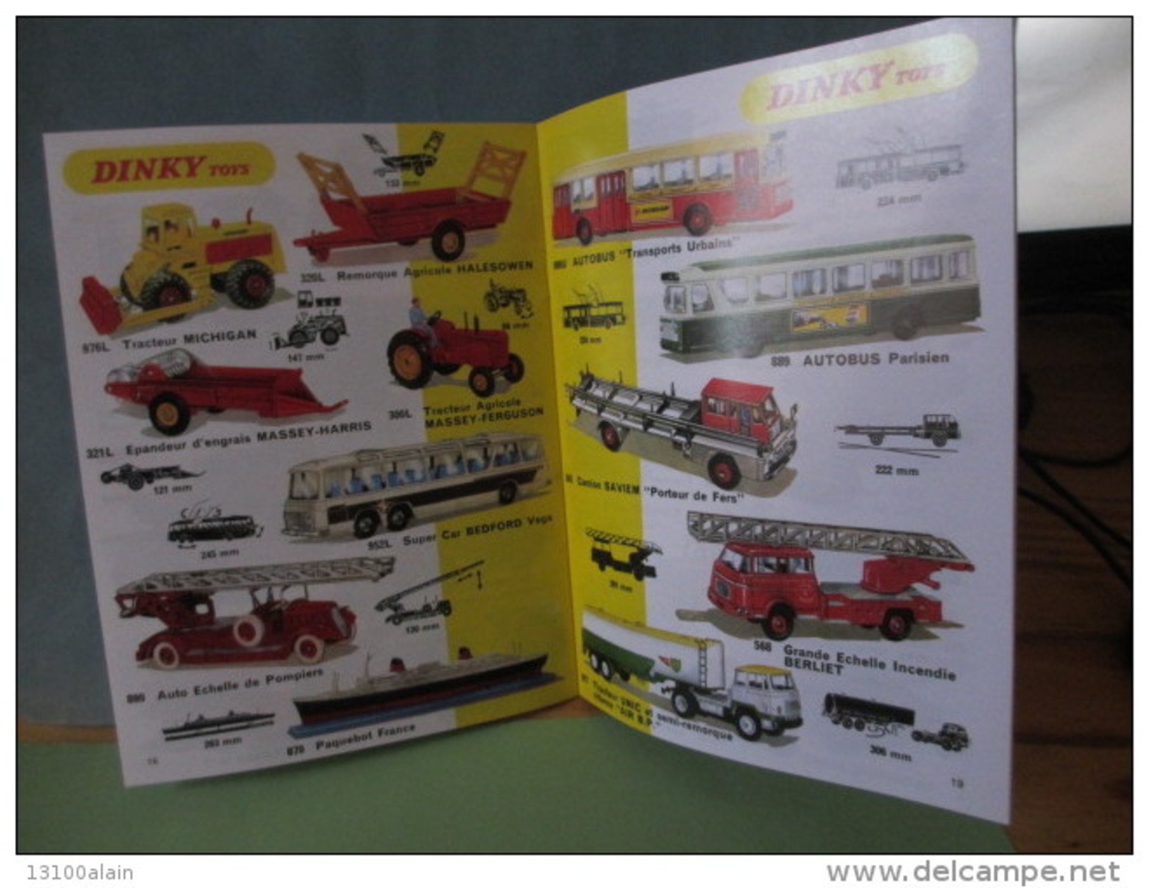 Modèles réduits voitures DINKY TOYS ré-édition du catalogue 1969 (24 pages) par Ed. Atlas collections voiture