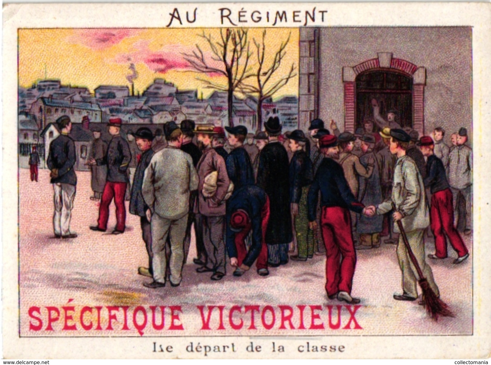 8 Cards Pub.Spécifique Victorieux Pharmacien à Eymet  Dordogne Au Régiment Le Tir Revue Lavabo Militaire ARMY Armé - Sonstige & Ohne Zuordnung