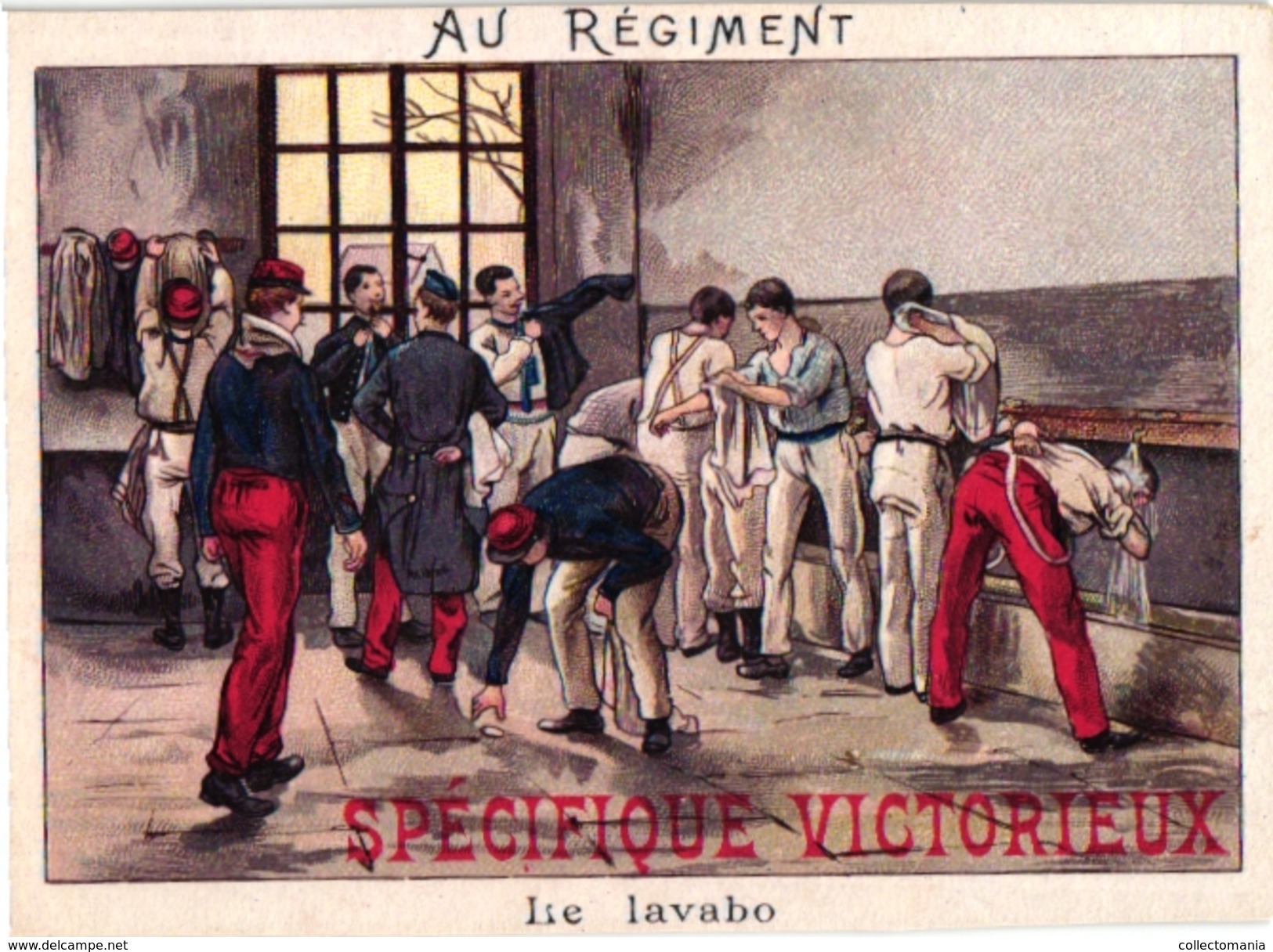 8 Cards Pub.Spécifique Victorieux Pharmacien à Eymet  Dordogne Au Régiment Le Tir Revue Lavabo Militaire ARMY Armé - Sonstige & Ohne Zuordnung