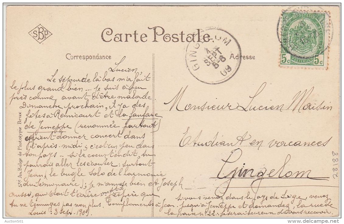 28188g   PONT DE SERAING - Jemeppe-sur-Meuse - 1909 -  SBP  5 - Seraing