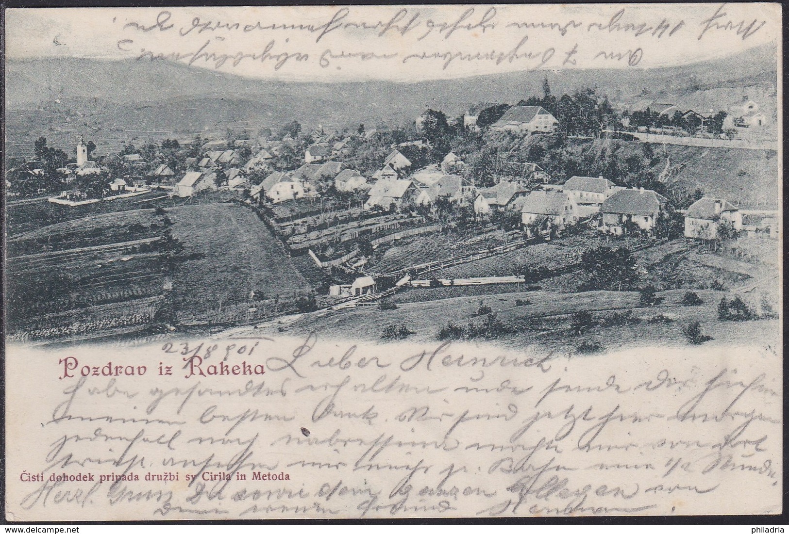 Pozdrav Iz Rakeka, General View, Mailed In 1901 - Slovenia