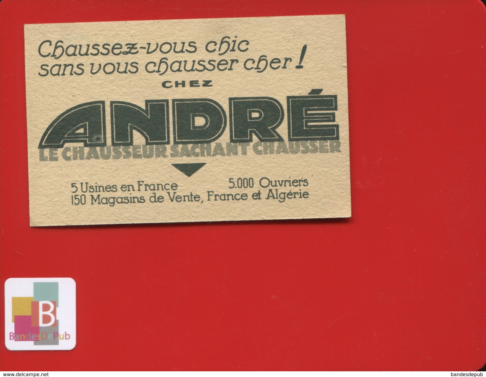 Chaussures André Image Devinette Années 1930 Fable De La Fontaine Le Corbeau Renard  Fromage - Autres & Non Classés