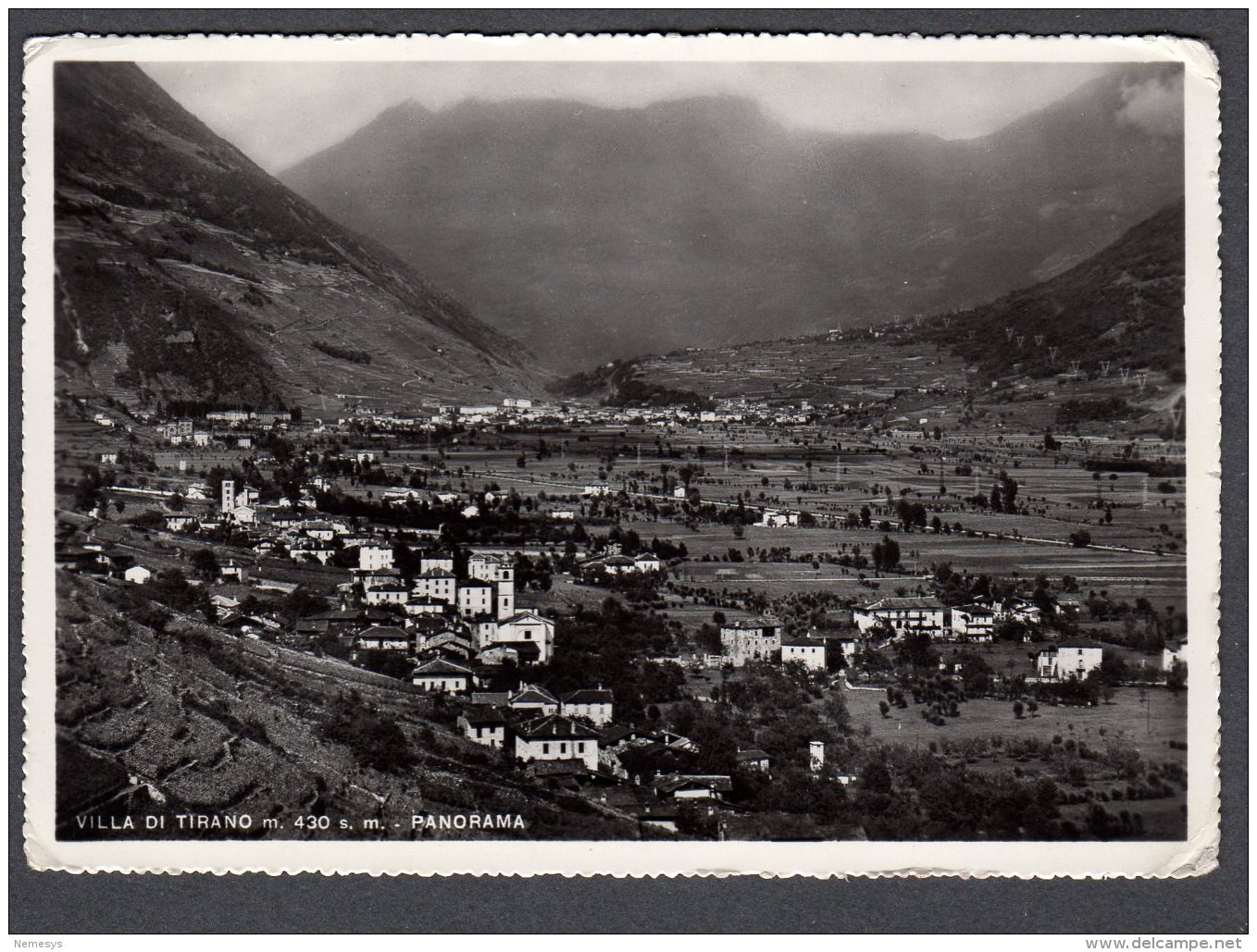 1958 VILLA DI TIRANO PANORAMA FG V  SEE 2 SCANS - Sondrio