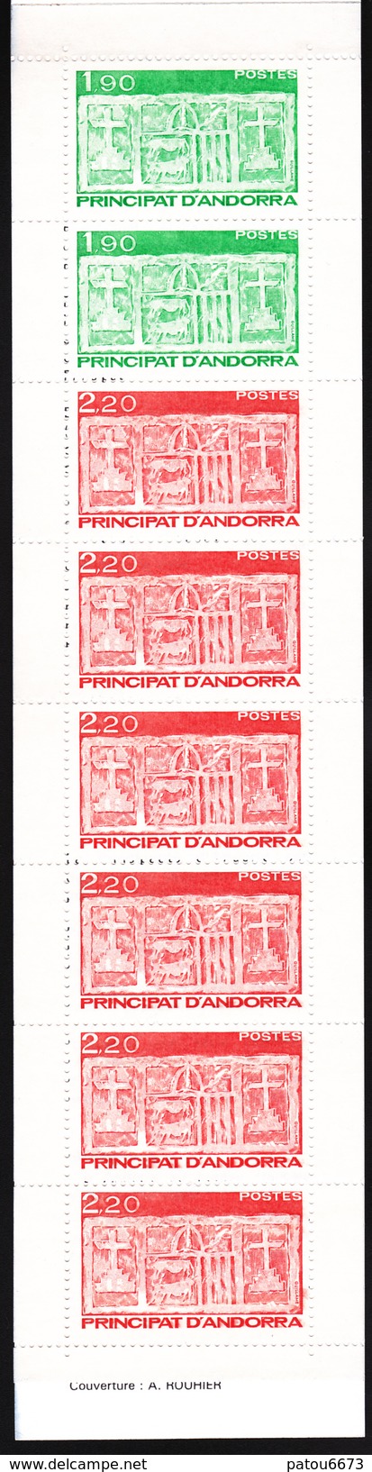 ANDORRA 1987 Booklet 1 Valley Shields (2 X Yv 356 + 45 X Yv 357 ) MNH** Luxe - Booklets