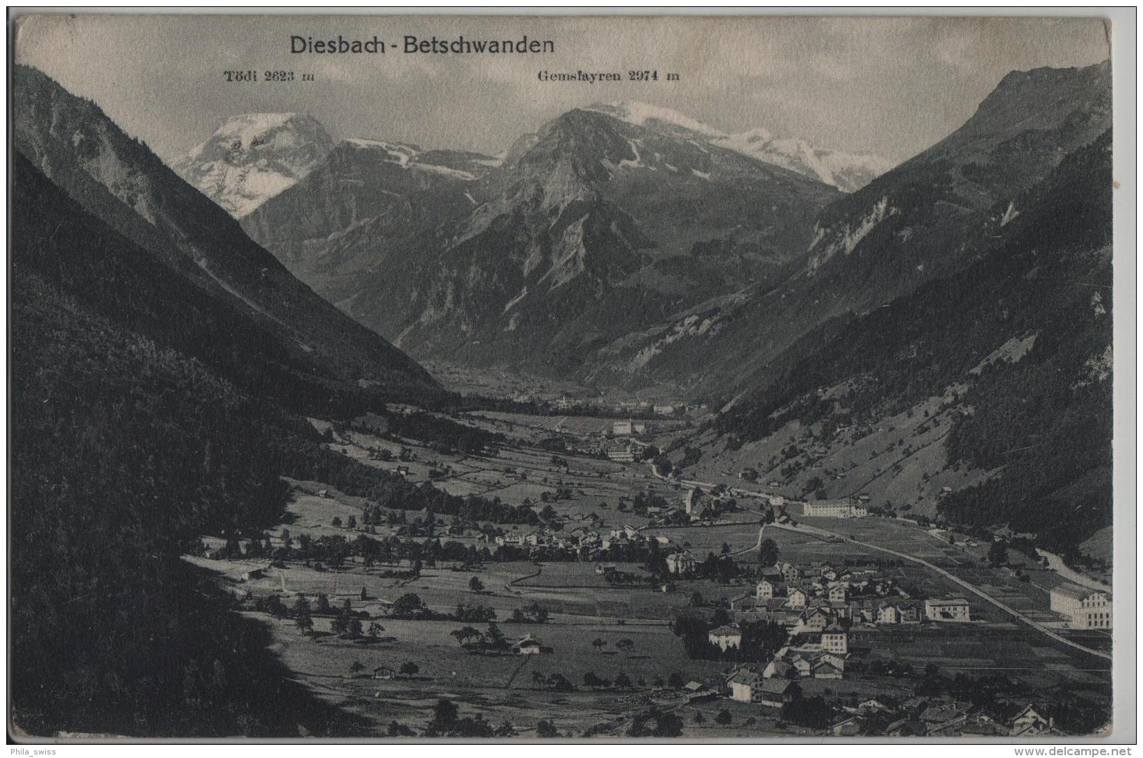 Diesbach Betschwanden (Glarus) - Photo: Schönwetter-Elmer No. 443 - Elm