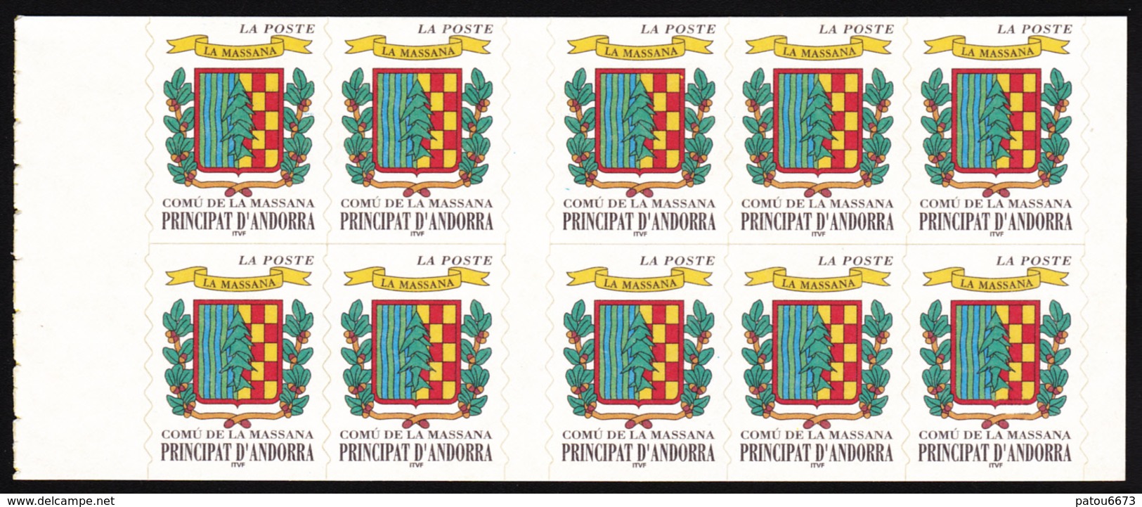 ANDORRA 1999 Booklet 9 "Comu D'Ordino" (10 X YT 512 ) Luxe** 75% Facial Price - Carnets