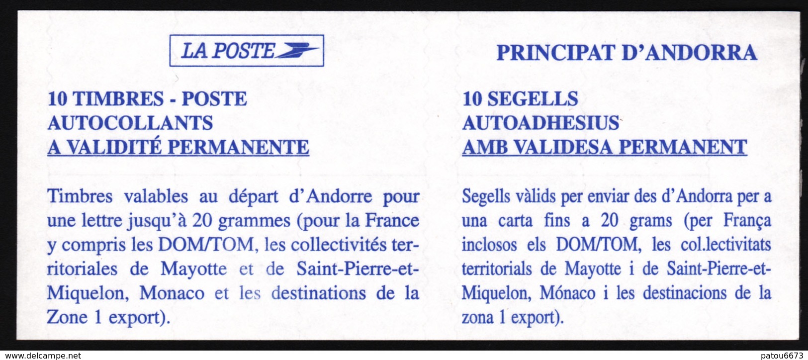 ANDORRA 2003 Booklet 12 "Comu Escaldes-Engordany" (10 X Yv 575 ) Luxe** 75% Facial Price - Carnets