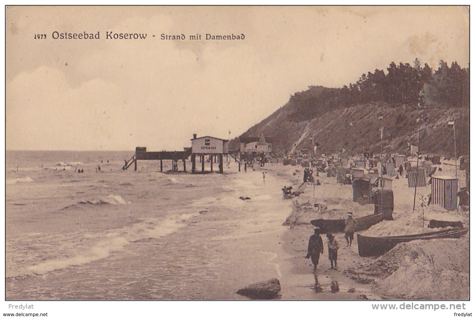 OSTSEEBAD  KOSEROW  STRAND MIT DAMENBAD - Autres & Non Classés