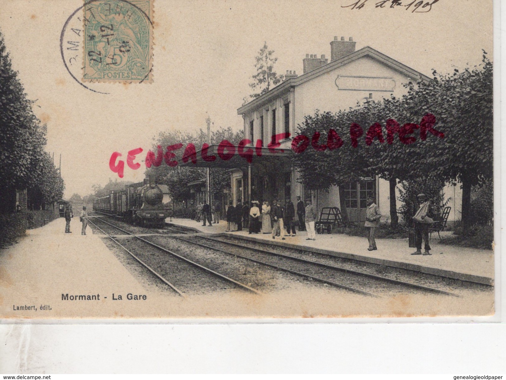 77 - MORMANT - LA GARE 1905 - Mormant