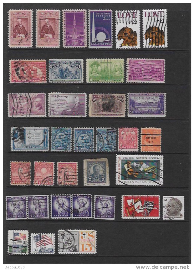 Lot Timbres USA - Sonstige & Ohne Zuordnung