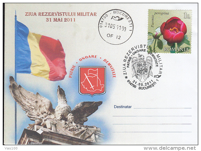 MILITARY RESERVIST'S DAY, SPECIAL COVER, 2011, ROMANIA - Briefe U. Dokumente