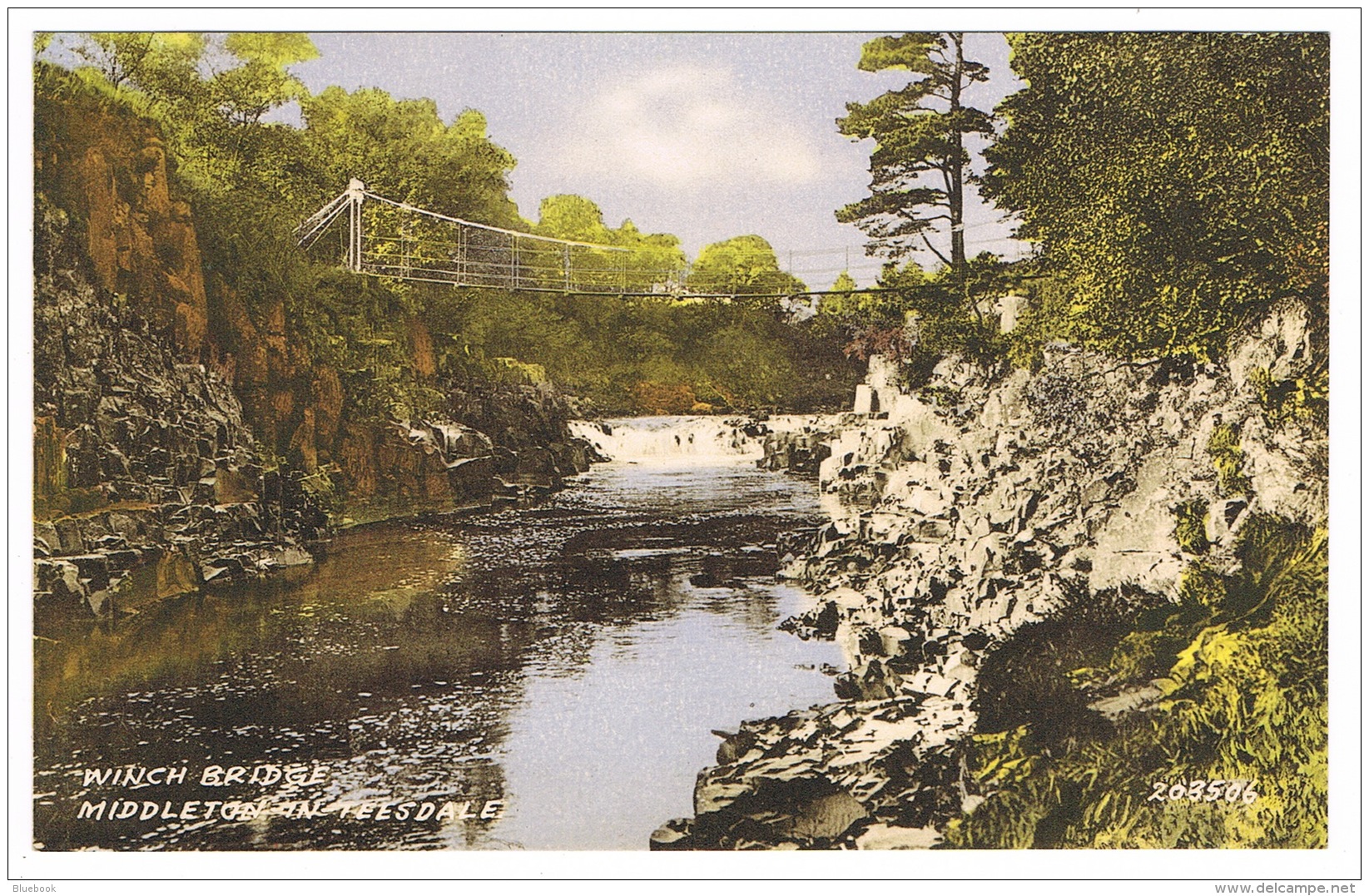 RB 1135 - Postcard - Winch Bridge &amp; River - Middleton-in-Teesdale - County Durham - Sonstige & Ohne Zuordnung