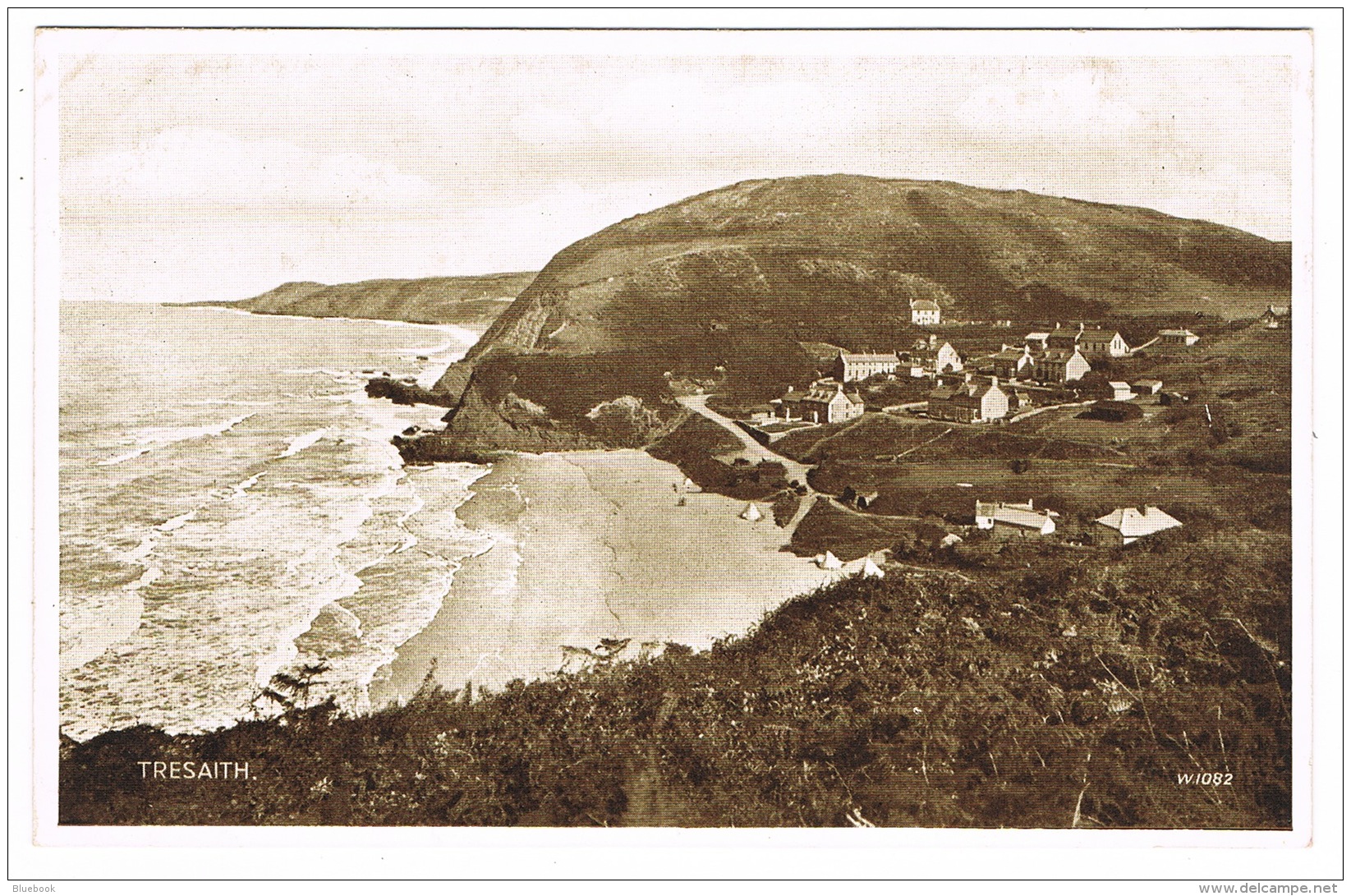 RB 1135 - Early Postcard - Tresaith Village - Cardiganshire Wales - Cardiganshire