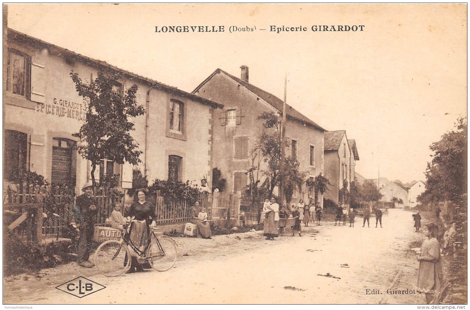 25 - DOUBS / Longevelle - Epicerie Girardot -  Belle Animation - Autres & Non Classés