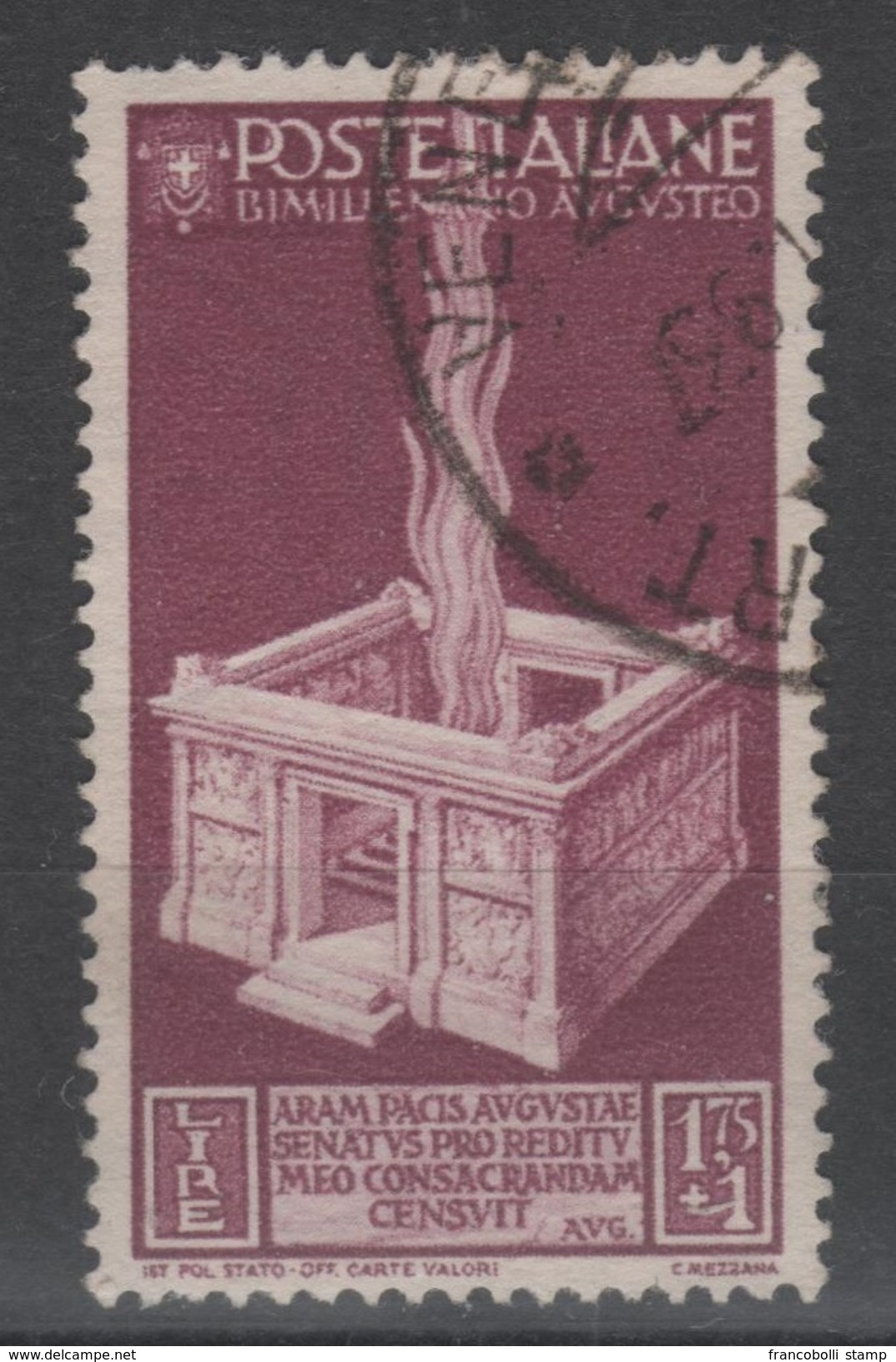 1937 Bimillenario Augusto 1,75 L. US - Usati