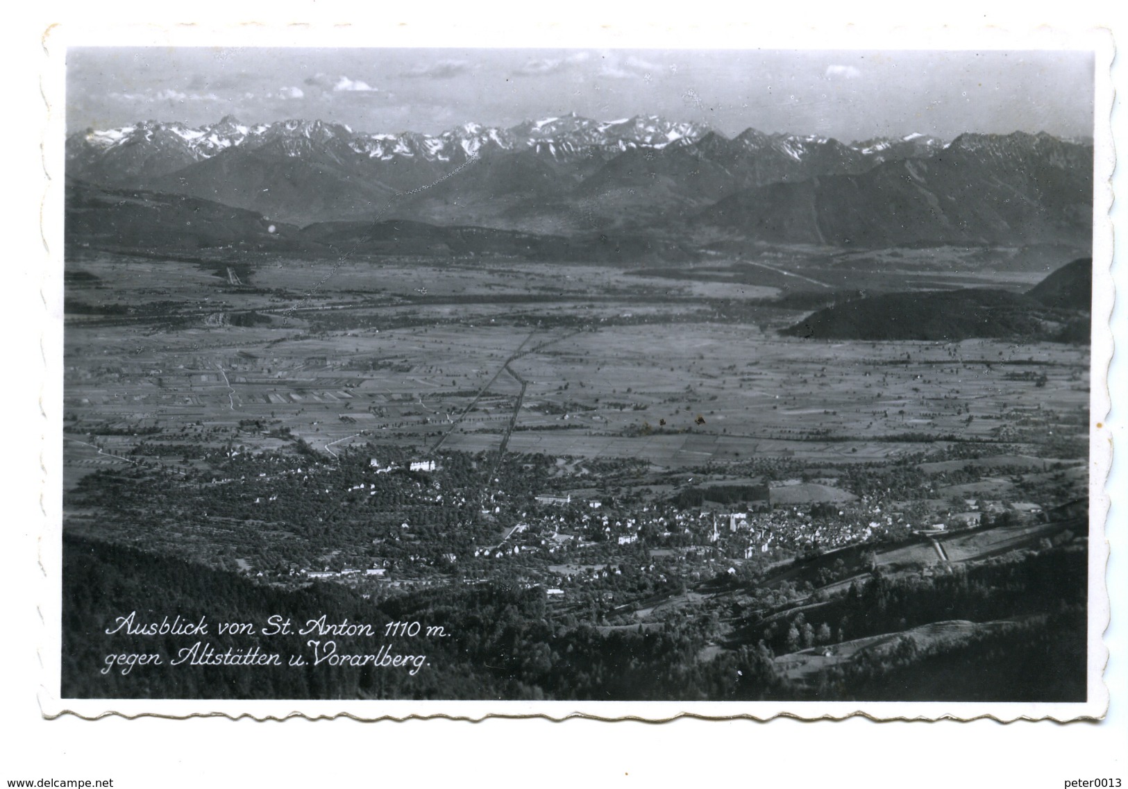 Ausblick Von St. Anton Gegen Altstätten Und Vorarlberg, 1953 - Sonstige & Ohne Zuordnung