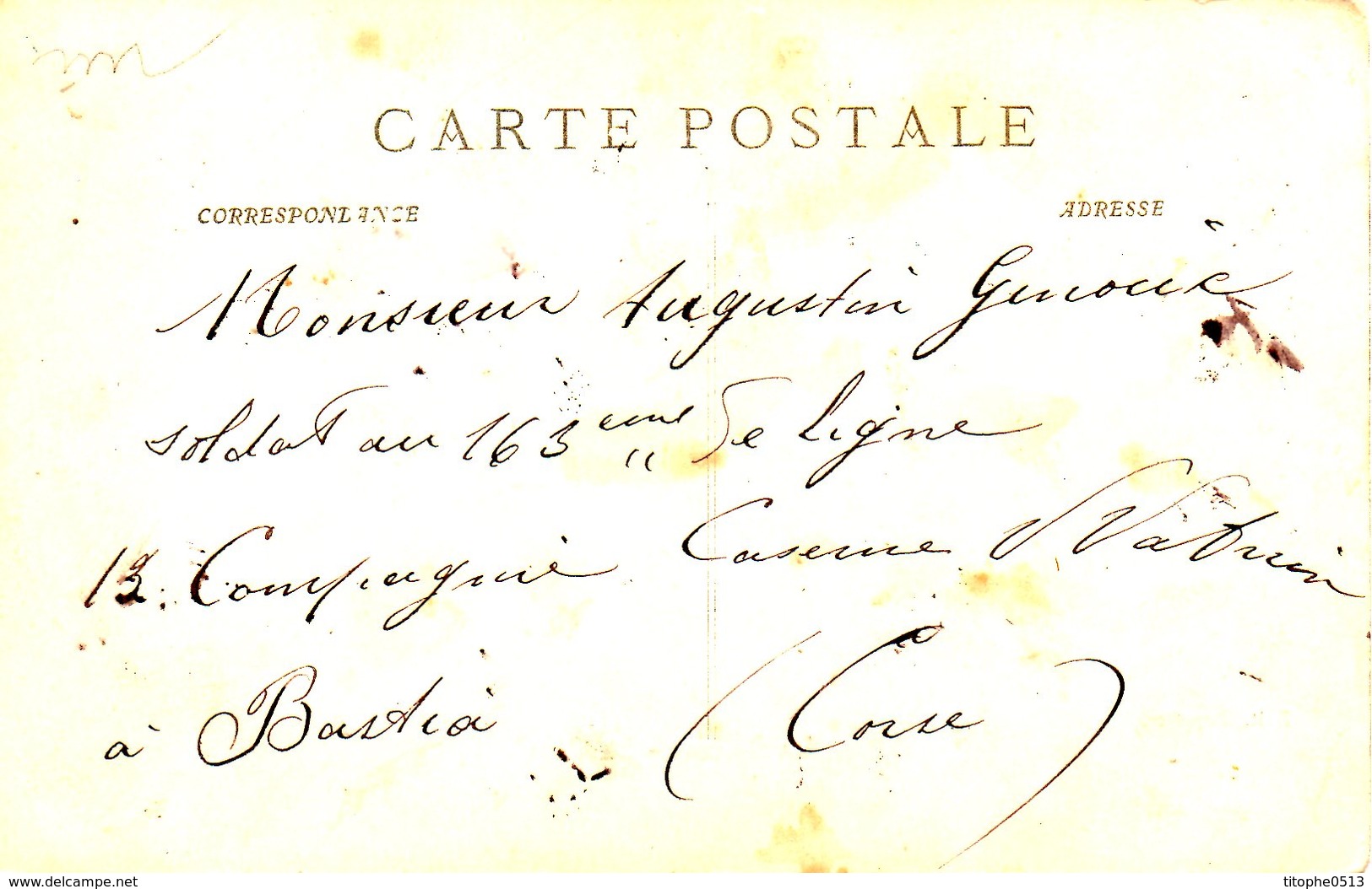 FRANCE. Carte Postale écrite. La Barque/La Gare. - Otros & Sin Clasificación