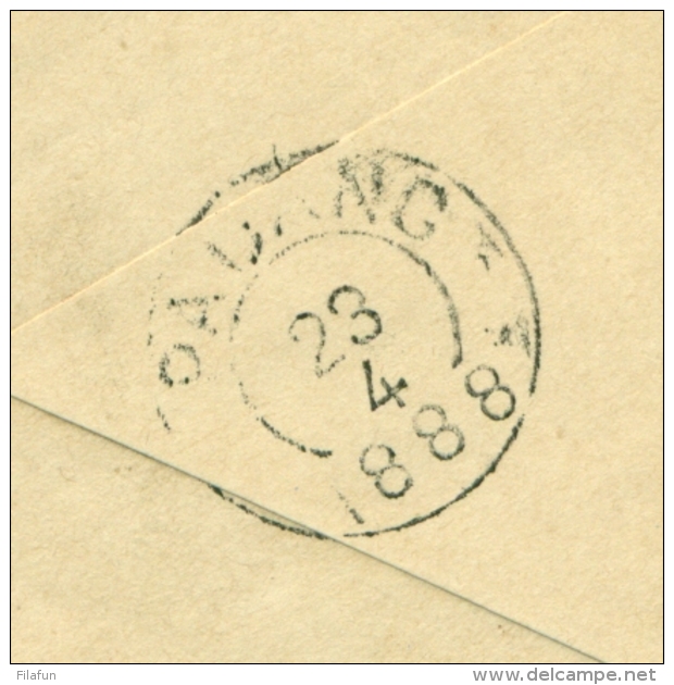 Nederlands Indië - 1888 - Punt- En KR Stempel Padang Sidempoean Op Gehavende Cover G6 Naar Padang - Indes Néerlandaises