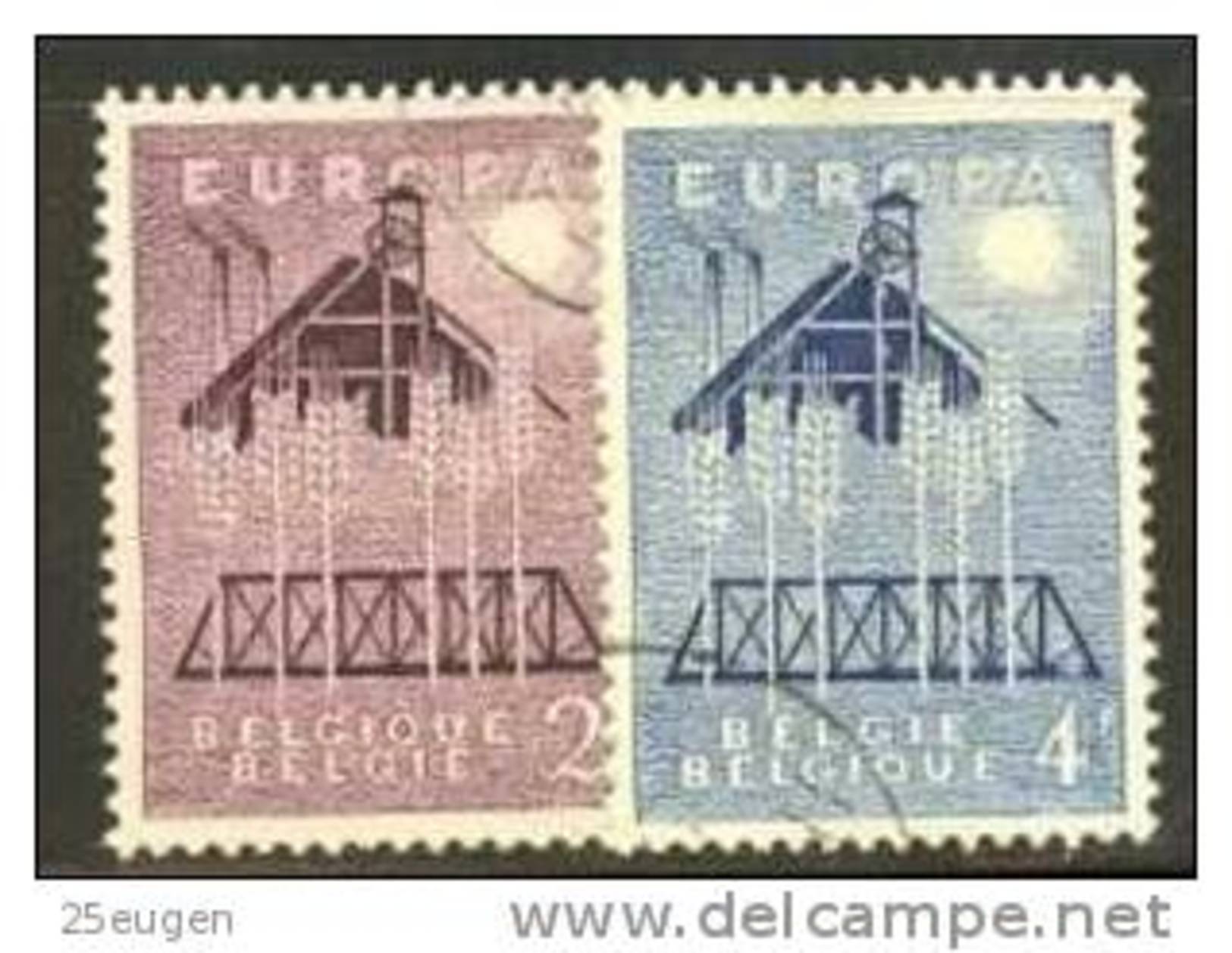 BELGIUM 1957 EUROPA CEPT  USED - 1957
