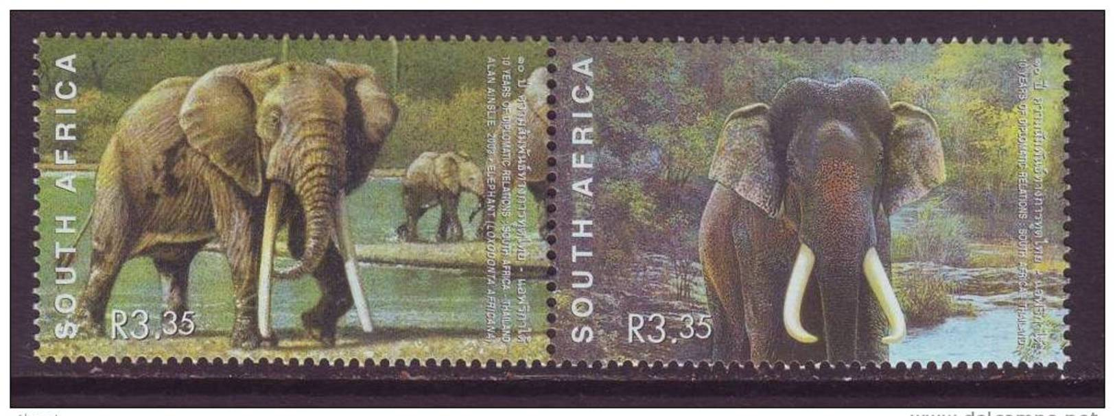 D110713 South Africa 2003 INDIA And AFRICAN ELEPHANTS MNH - Afrique Du Sud Afrika RSA Sudafrika - Other & Unclassified